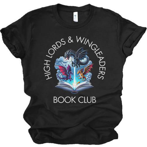 High Lords & Wingleaders Book Club Fantasy Storm Dragon Unisex Jersey T-Shirt - Bookorys