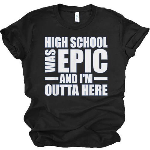 High School Graduate Graduation Party Meme Unisex Jersey T-Shirt - Best Gift Smart