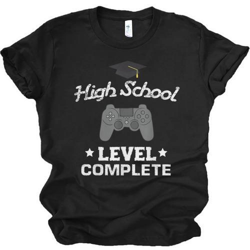 High School Graduation Shirt Video Gamer Nerd Geek Game Unisex Jersey T-Shirt - Best Gift Smart