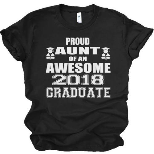 High School Graduation T Shirt College Graduation Aunt Unisex Jersey T-Shirt - Best Gift Smart