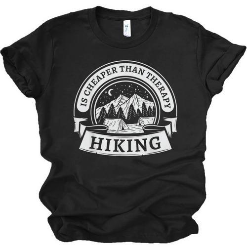 Hiking It's Cheaper Than A Therapy Introvert Shirt Unisex Jersey T-Shirt - Raresse
