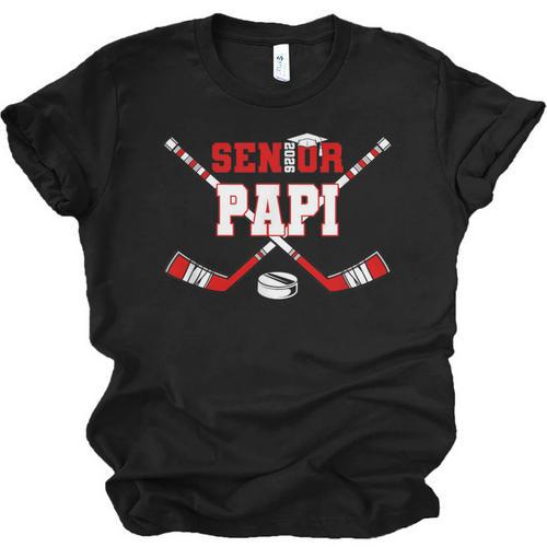 Hockey Senior Papi Graduation Class Of 2026 Kids Unisex Jersey T-Shirt - Best Gift Smart