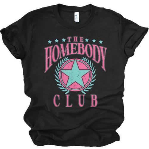 The Homebody Club Antisocial Retro Introvert Unisex Jersey T-Shirt - Raresse