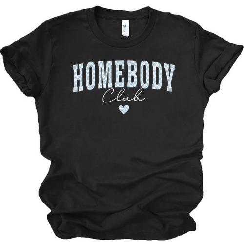 Homebody Club Checkerboard Introvert Self Growth Work Home Unisex Jersey T-Shirt - Raresse
