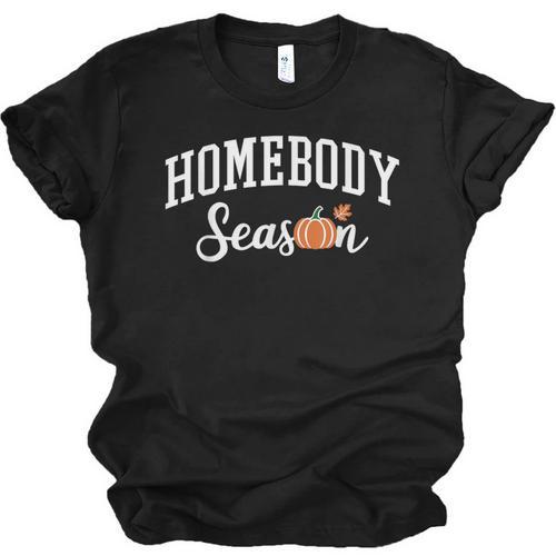 Homebody Season Introvert Fall Vibes Stay Home Unisex Jersey T-Shirt - Raresse