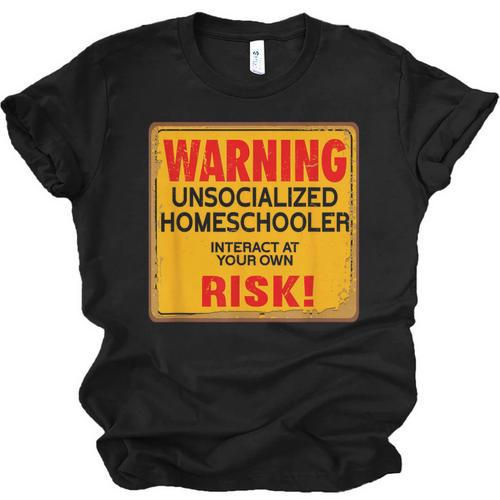 Homeschool Homeschooler Home Lesson Introvert Student Unisex Jersey T-Shirt - Raresse