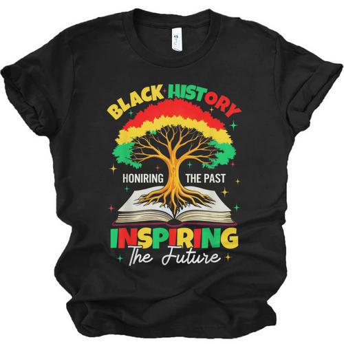 Honoring Past Inspiring Future History Month Book Tree Unisex Jersey T-Shirt - Bookorys