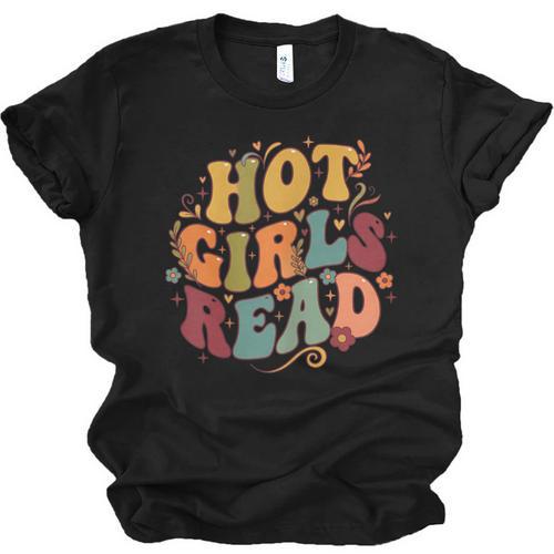 Hot Girls Read Aesthetic Book Lover Reading Unisex Jersey T-Shirt - Bookorys DE