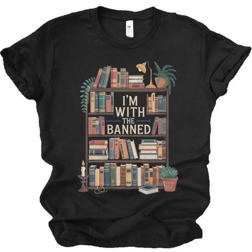 I'm With The Banned Books Reading Unisex Jersey T-Shirt - Bookorys AU