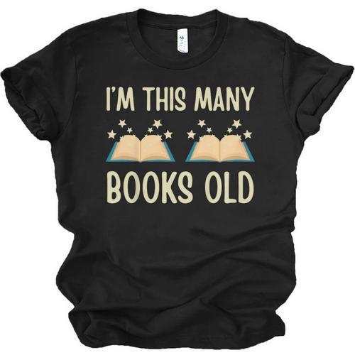 I'm This Many Books Old Read Book 2nd Birthday 2 Years Old Unisex Jersey T-Shirt - Bookorys DE
