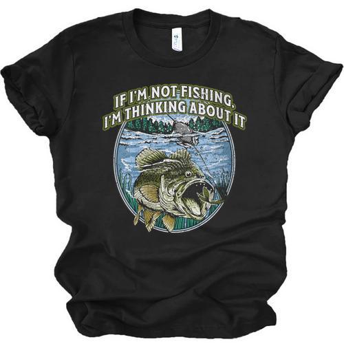 If I’m Not Fishing I’m Thinking About It Introvert Lifestyle Unisex Jersey T-Shirt - Raresse