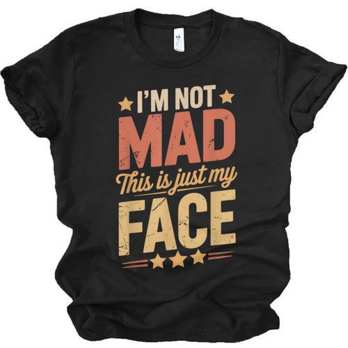I'm Not Mad This Is Just My Face Introvert Unisex Jersey T-Shirt - Raresse