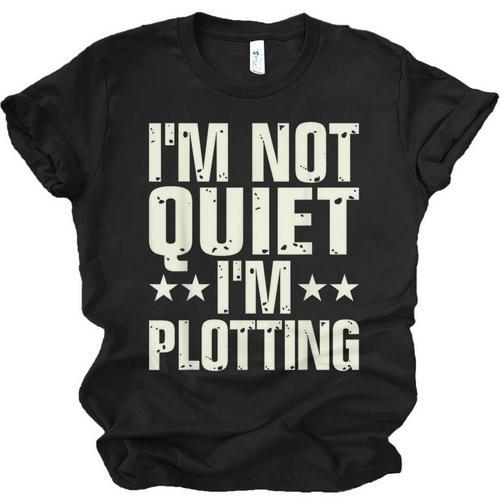 I'm Not Quiet I'm Plotting I Introvert Unisex Jersey T-Shirt - Raresse