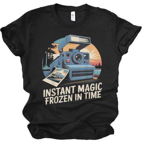 Instant Magic Frozen In Time Retro Camera Nostalgia Unisex Jersey T-Shirt - Figerry