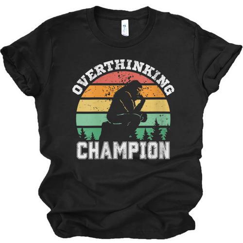 INTJ Introverts Shy Introvert Overthinking Champion Unisex Jersey T-Shirt - Raresse