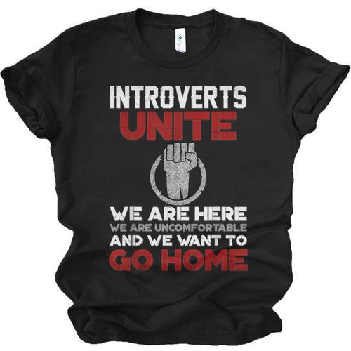 INTP Introverts Unite Anti Social For Men Women Unisex Jersey T-Shirt - Raresse