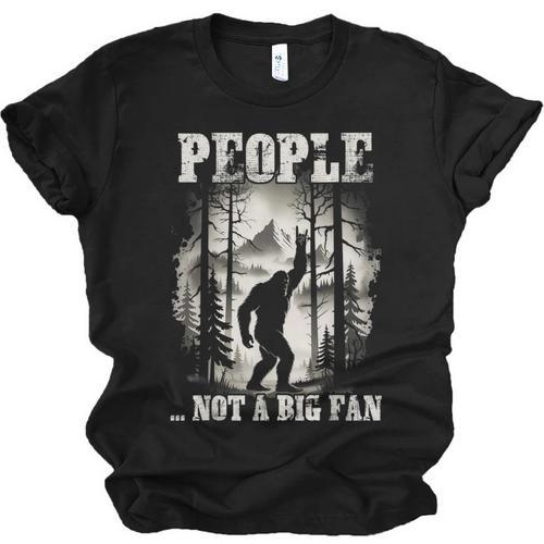 Introvert Bigfoot People Not A Big Fan Dad Joke Unisex Jersey T-Shirt - Raresse