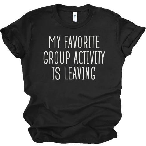 Introvert My Favorite Group Activity Is Leaving Unisex Jersey T-Shirt - Raresse