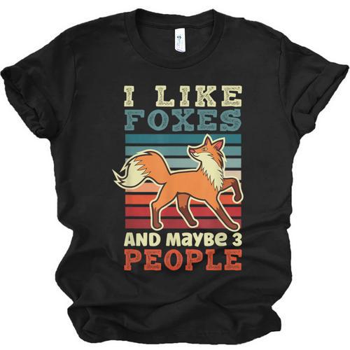 Introvert Fox Animal Lover Saying Loner Antisocial Unisex Jersey T-Shirt - Raresse