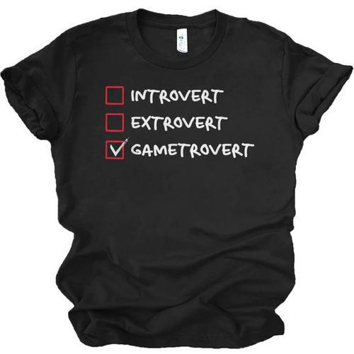 Introvert Gamer Gametrovert Video Game Lover 2025 Unisex Jersey T-Shirt - Raresse
