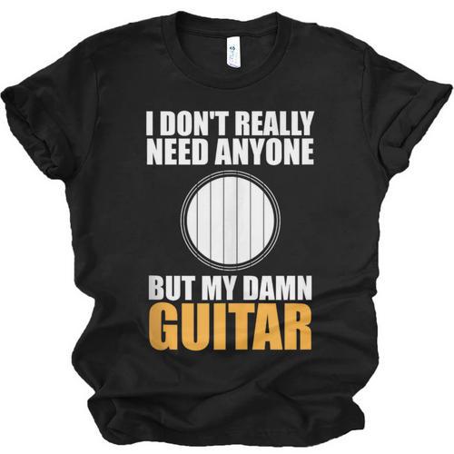Introvert Guitarist Only Need Guitar Enjoy Acoustic Music Unisex Jersey T-Shirt - Raresse