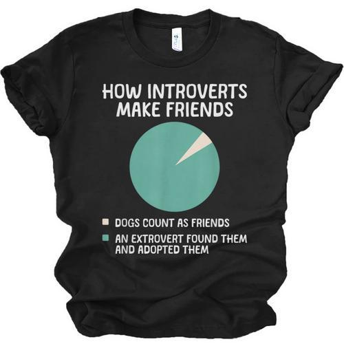 Introvert Introverted Person Awkward Introverts Dog Lover Unisex Jersey T-Shirt - Raresse