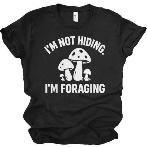 Introvert Mushroom Forager Humor Unisex Jersey T-Shirt - Raresse