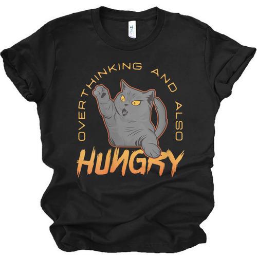 Introvert Overthinking Hungry Sarcastic Overthinker Unisex Jersey T-Shirt - Raresse