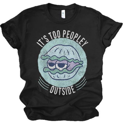 Introvert Too Peopley Anti-Social Shy Person Unisex Jersey T-Shirt - Raresse