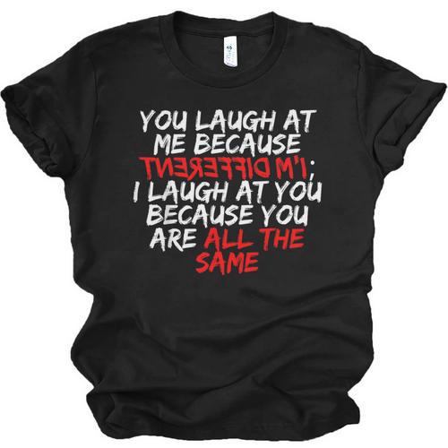 Introvert Quote With Backwards I'm Different Unisex Jersey T-Shirt - Raresse