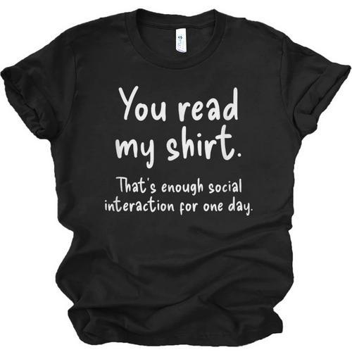 Introvert Quote Socially Awkward Anti Social Humorous Unisex Jersey T-Shirt - Raresse