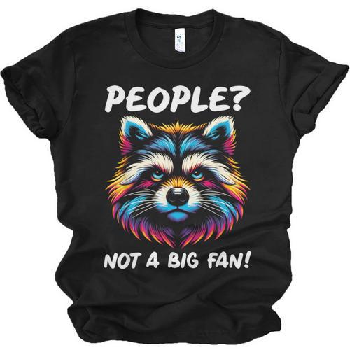Introvert Raccoon Sarcasm Anti Social Unisex Jersey T-Shirt - Raresse