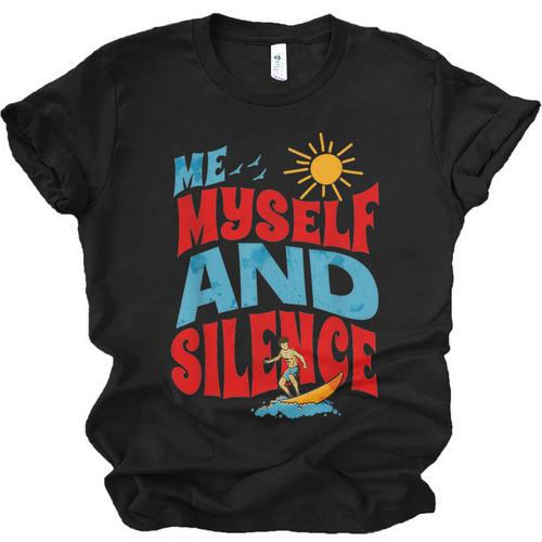 Introvert Relaxation Me Myself And Silence Summer Vacation For Men Women Unisex Jersey T-Shirt - Raresse