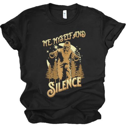 Introvert Relaxation Me Myself And Silence Vacation Bigfoot Unisex Jersey T-Shirt - Raresse