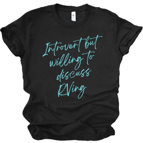 Introvert But Willing To Discuss RVing Unisex Jersey T-Shirt - Raresse