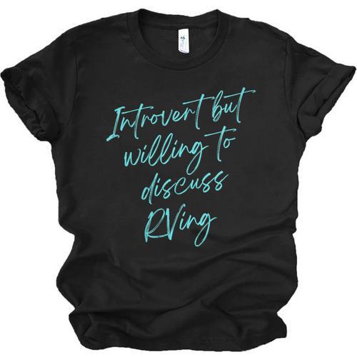 Introvert But Willing To Discuss RVing Unisex Jersey T-Shirt - Raresse