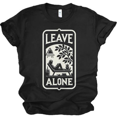 Introvert's Peaceful Solitude Graphic Leave Alone Quiet Unisex Jersey T-Shirt - Raresse