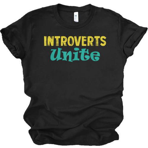 Introverts Unite I Introvert Unisex Jersey T-Shirt - Raresse