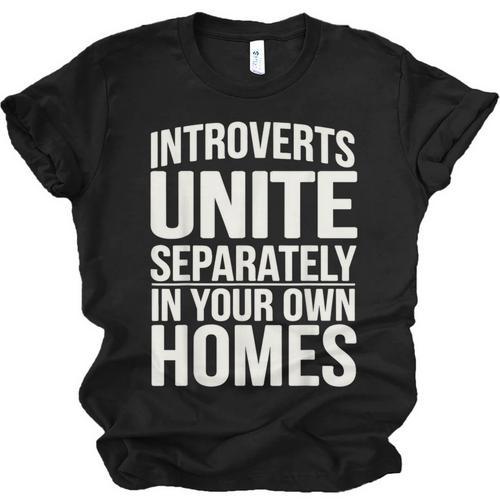 Introverts Unite Separately In Your Own Homes Unisex Jersey T-Shirt - Raresse