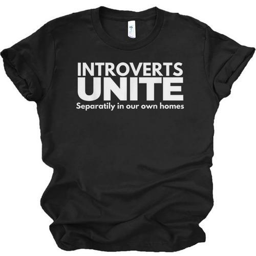 Introverts Unite Unisex Jersey T-Shirt - Raresse