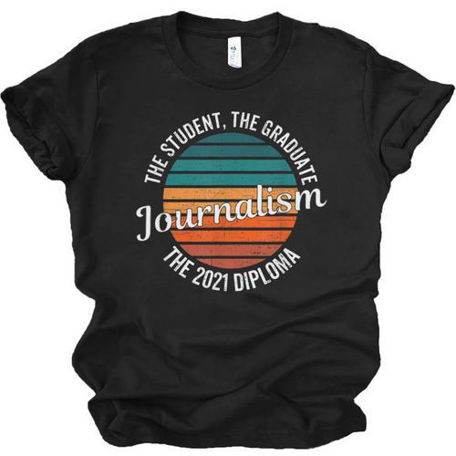 Journalism Graduation Senior Graduate Senioritis College Unisex Jersey T-Shirt - Best Gift Smart