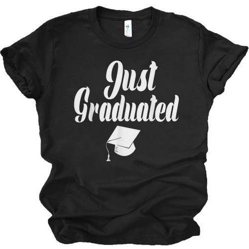 Just Graduated With A Graduation Cap Unisex Jersey T-Shirt - Best Gift Smart