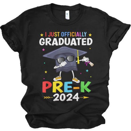 I Just Officially Graduated Pre k Graduation 2024 Pre-K Kids Unisex Jersey T-Shirt - Best Gift Smart
