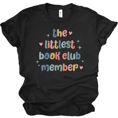 Kids The Littlest Book Club Member Book Lover Club Unisex Jersey T-Shirt - Bookorys