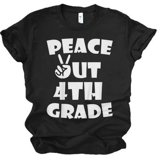 Kids Kids Peace Out 4th Grade For Graduation Unisex Jersey T-Shirt - Best Gift Smart