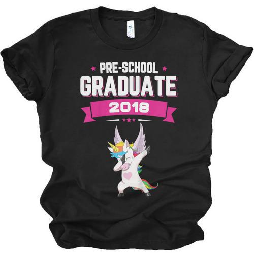 Kids Preschool Graduate 2018 Unicorn Dab Graduation Pre-K TShirt Unisex Jersey T-Shirt - Best Gift Smart