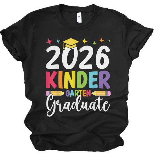 Kindergarten Graduate 2026 Preschool Graduation Kid Boy Girl Unisex Jersey T-Shirt - Best Gift Smart