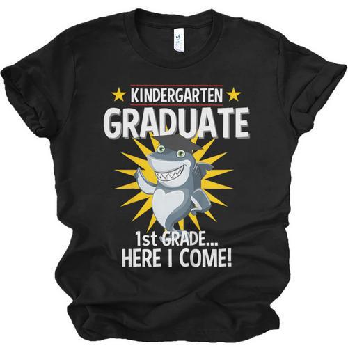 Kindergarten Graduation Shirts 2019 Shark Grad Toddler Unisex Jersey T-Shirt - Best Gift Smart
