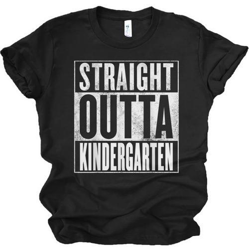 Kindergarten Graduation- Straight Outta Kindergarten Unisex Jersey T-Shirt - Best Gift Smart
