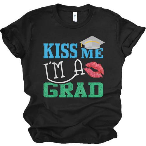 Kiss Me I'm A Grad 2018 Senior Graduation Unisex Jersey T-Shirt - Best Gift Smart